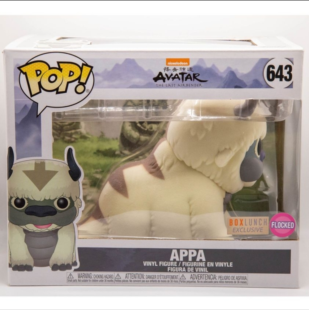 Funko Pop Avatar The Last Airbender Flocked Appa (#643) Box Lunch Exclusive